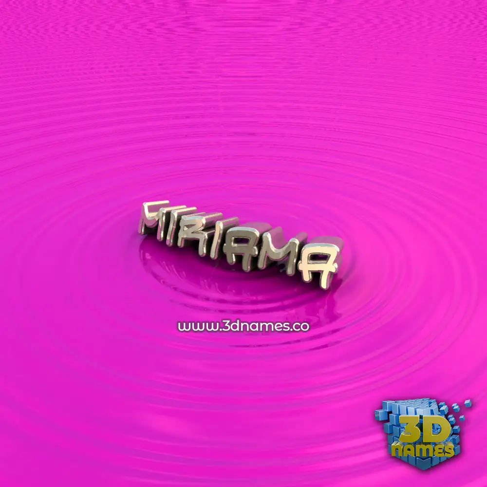 miriama in Pink Graffiti style - 3D name wallpaper
