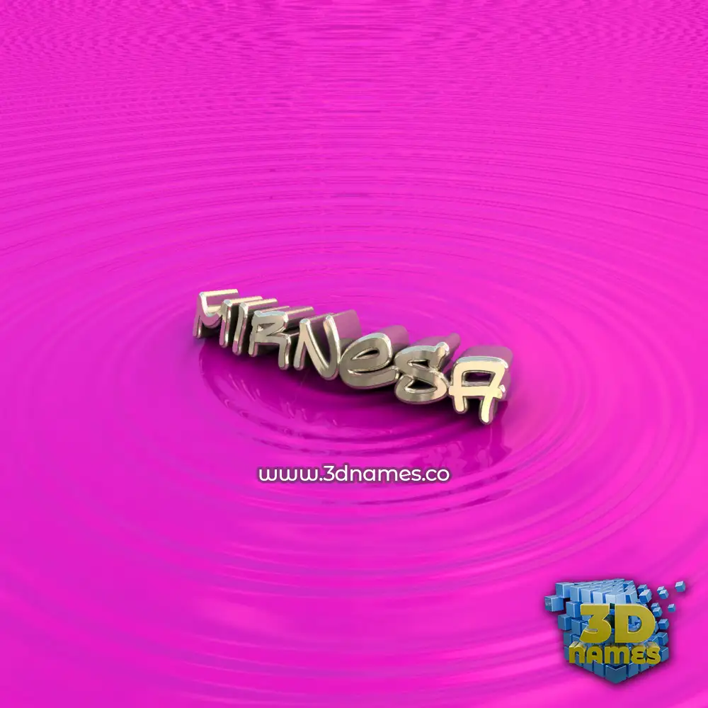 mirnesa in Pink Graffiti style - 3D name wallpaper