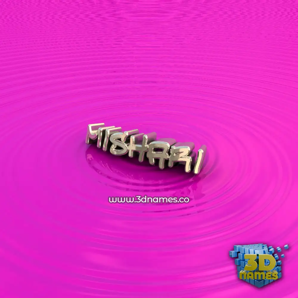 mishari in Pink Graffiti style - 3D name wallpaper