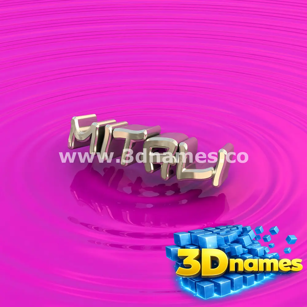 mitali in Pink Graffiti style - 3D name wallpaper