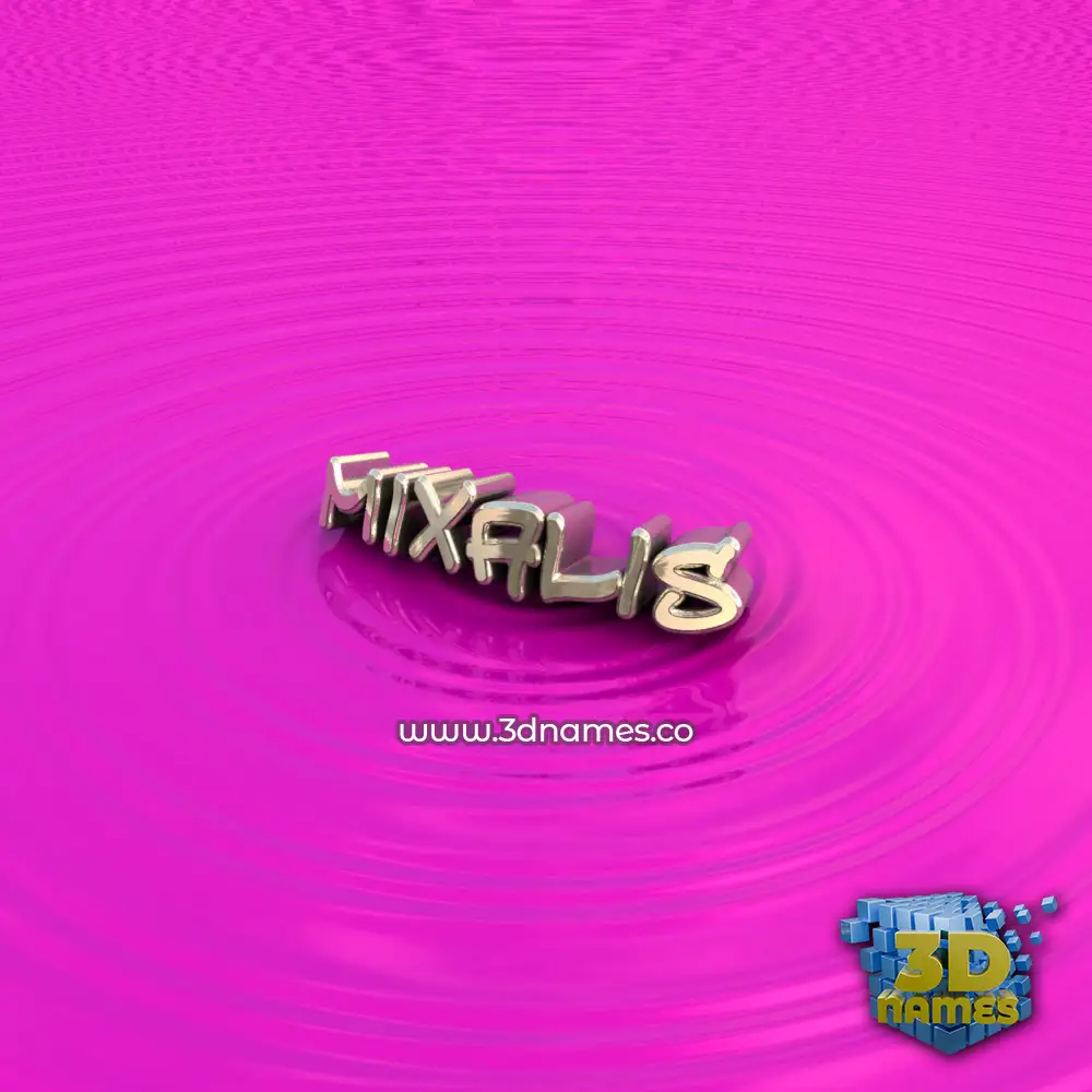 mixalis in Pink Graffiti style - 3D name wallpaper