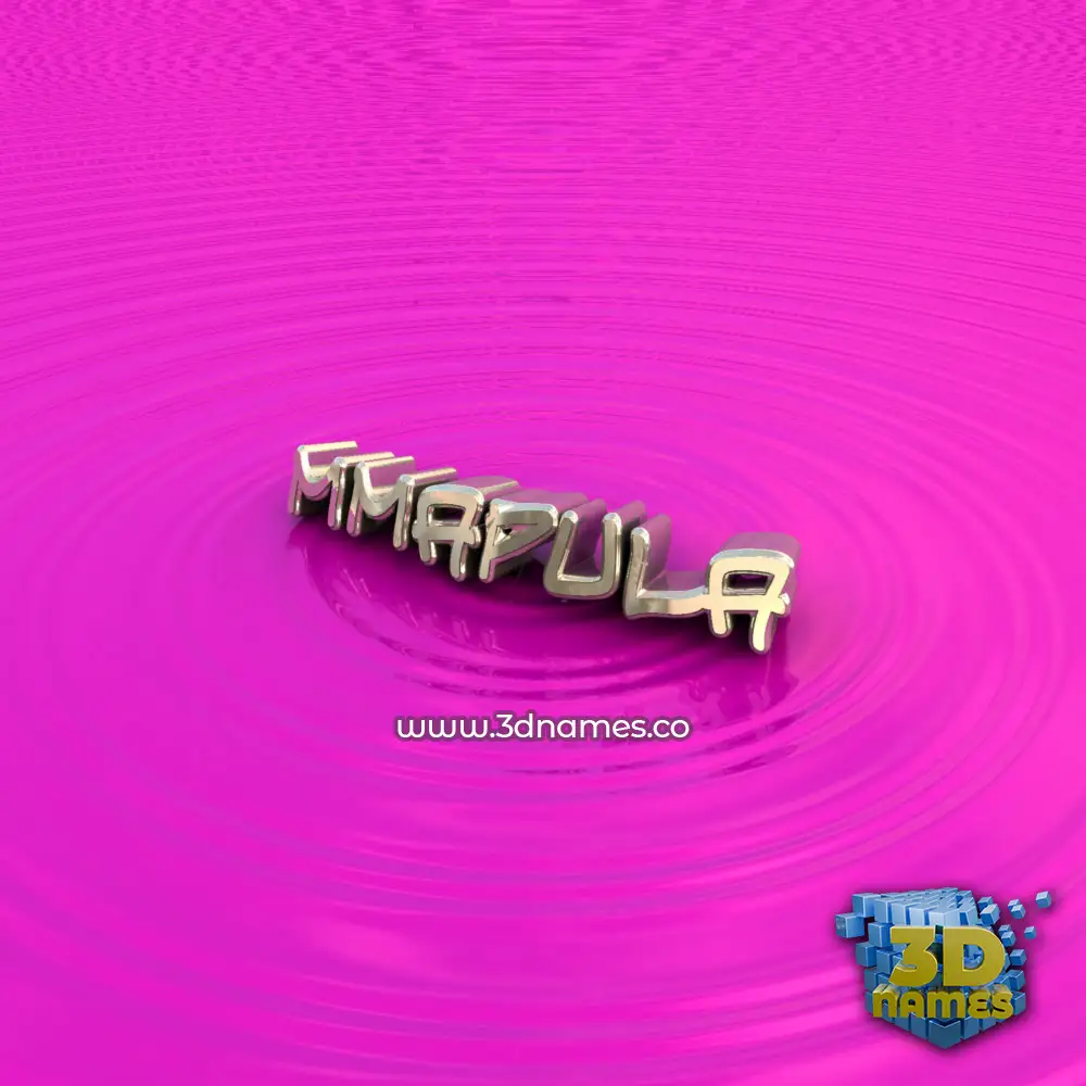 mmapula in Pink Graffiti style - 3D name wallpaper
