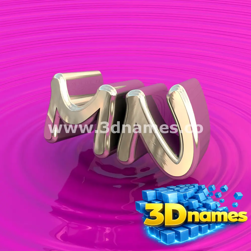 mn in Pink Graffiti style - 3D name wallpaper