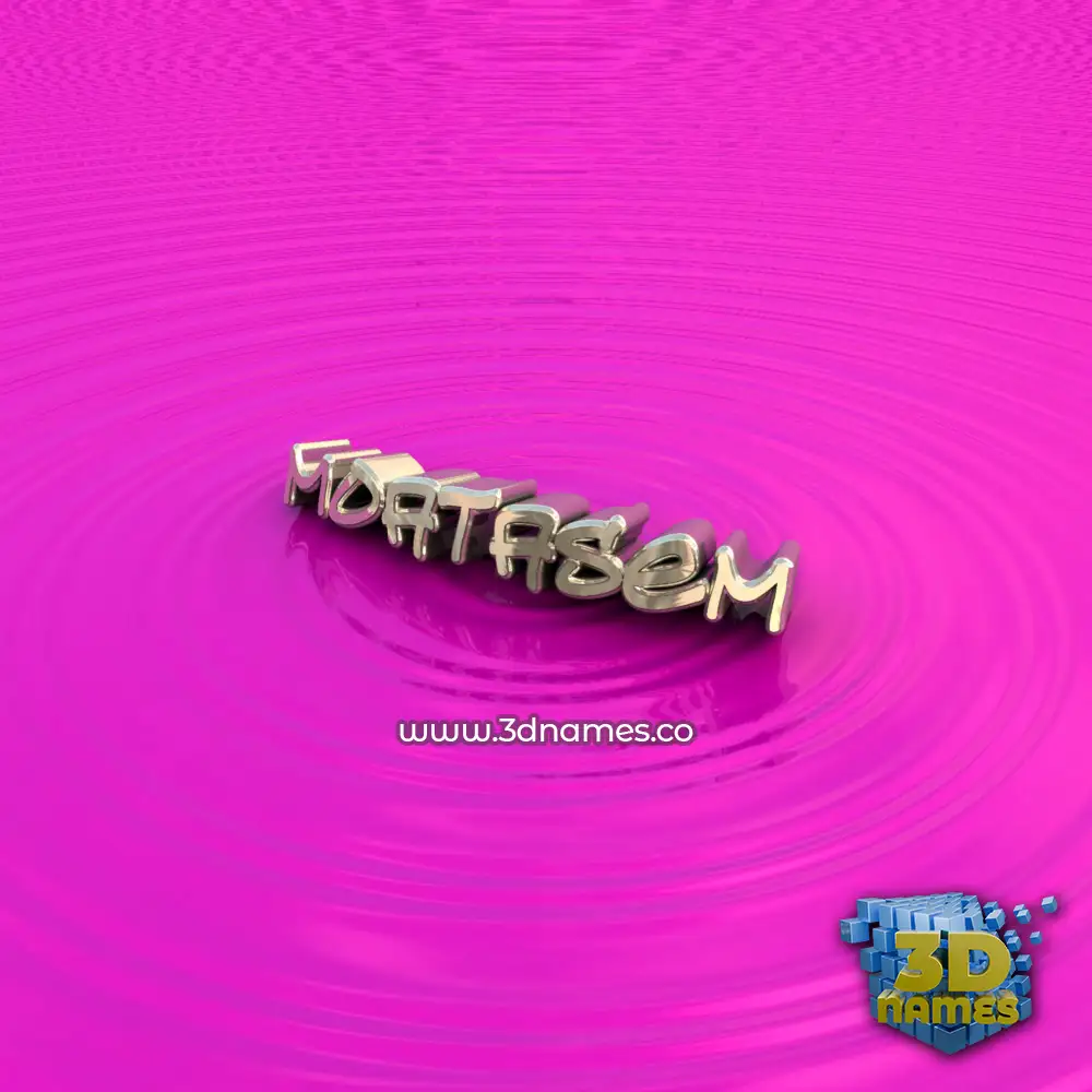 moatasem in Pink Graffiti style - 3D name wallpaper