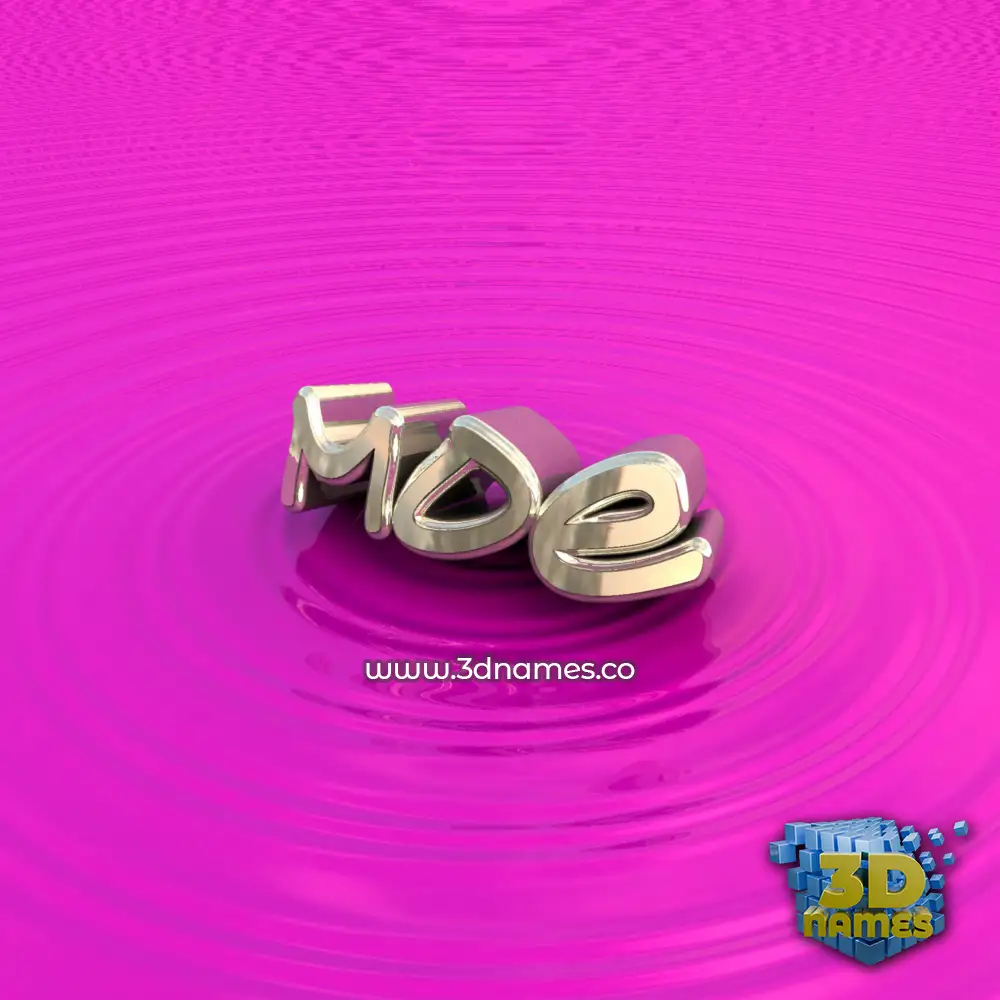 moe in Pink Graffiti style - 3D name wallpaper