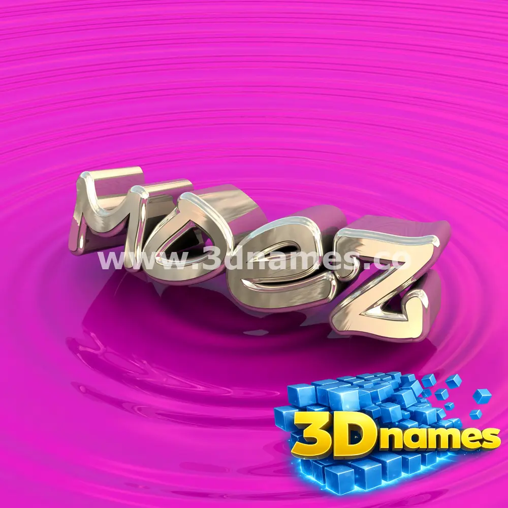moez in Pink Graffiti style - 3D name wallpaper