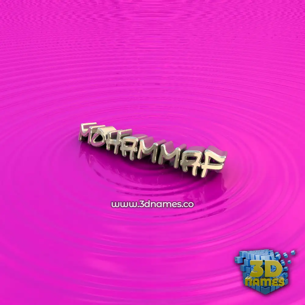 mohammaf in Pink Graffiti style - 3D name wallpaper