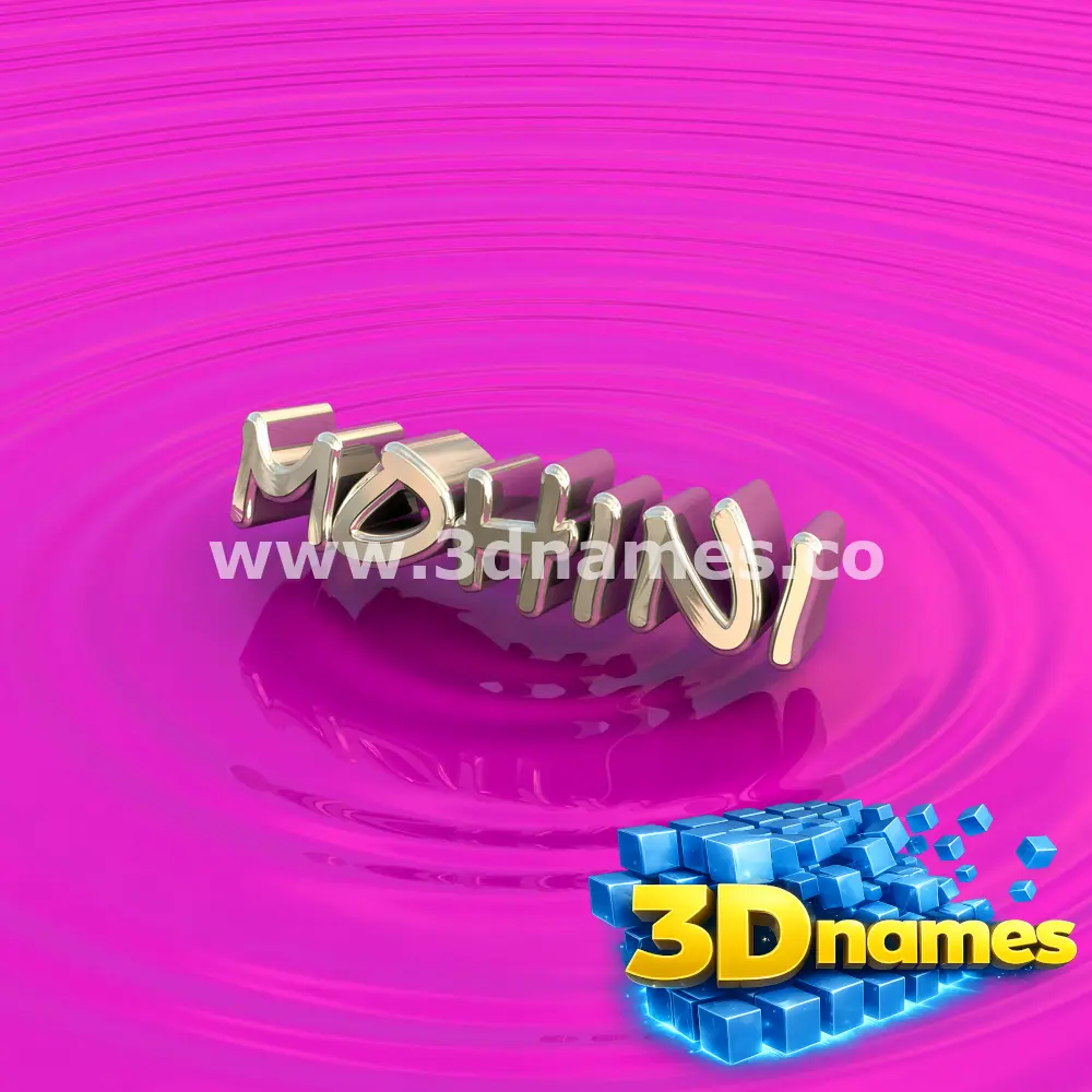 mohini in Pink Graffiti style - 3D name wallpaper