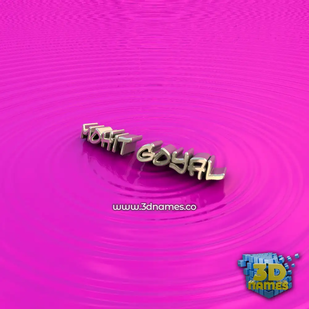 mohit goyal in Pink Graffiti style - 3D name wallpaper
