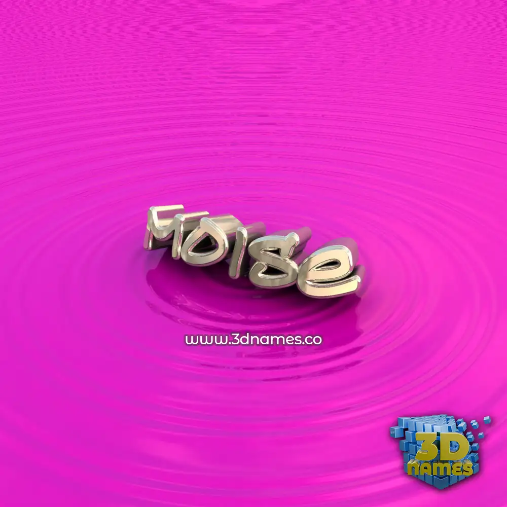 moise in Pink Graffiti style - 3D name wallpaper