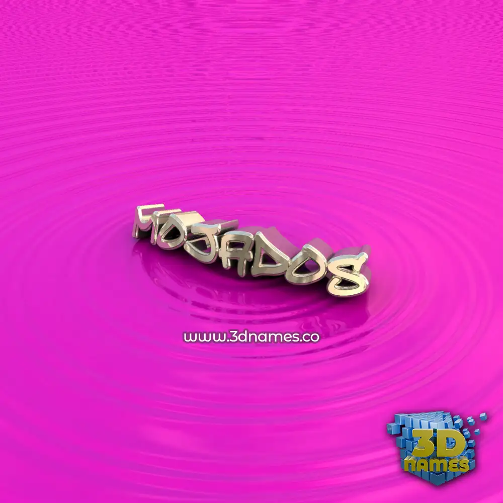 mojados in Pink Graffiti style - 3D name wallpaper