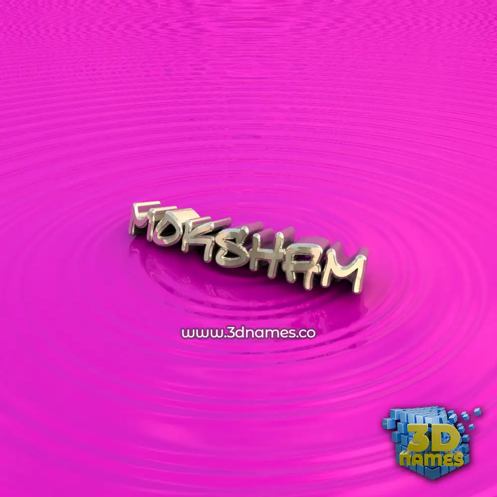moksham in Pink Graffiti style - 3D name wallpaper