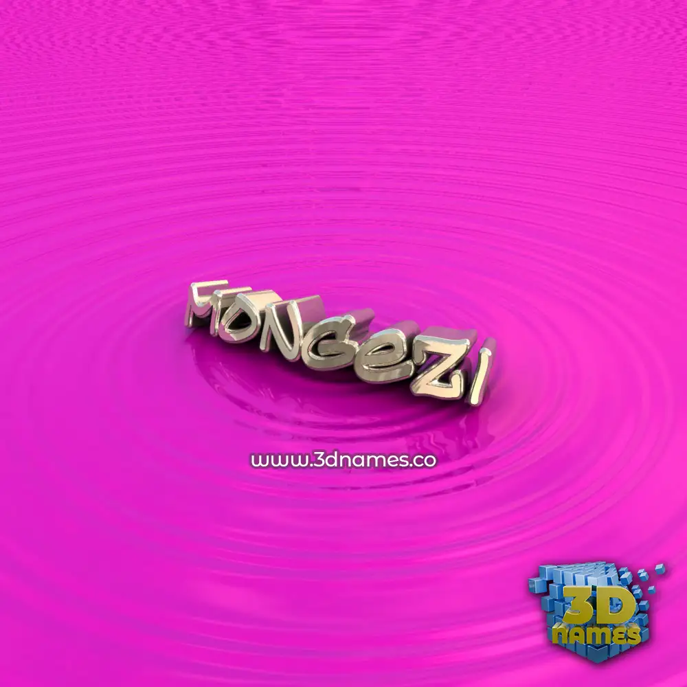 mongezi in Pink Graffiti style - 3D name wallpaper