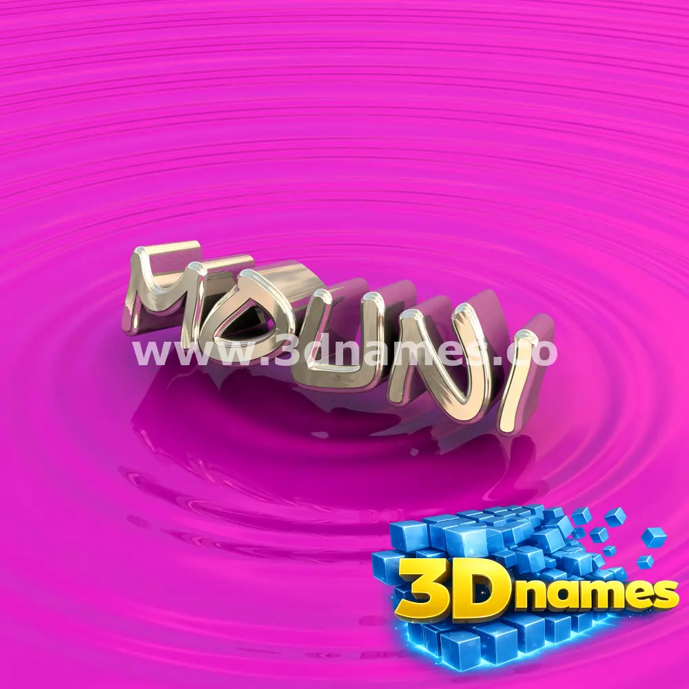 mouni in Pink Graffiti style - 3D name wallpaper