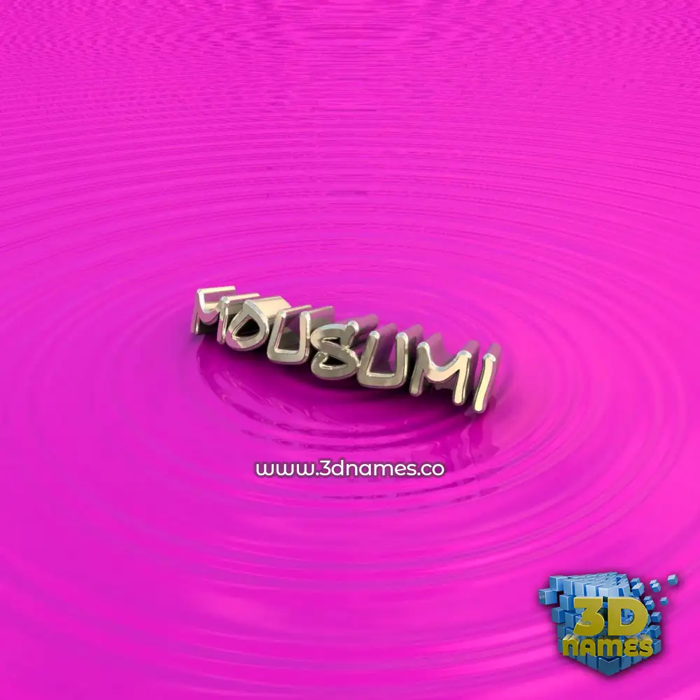 mousumi in Pink Graffiti style - 3D name wallpaper
