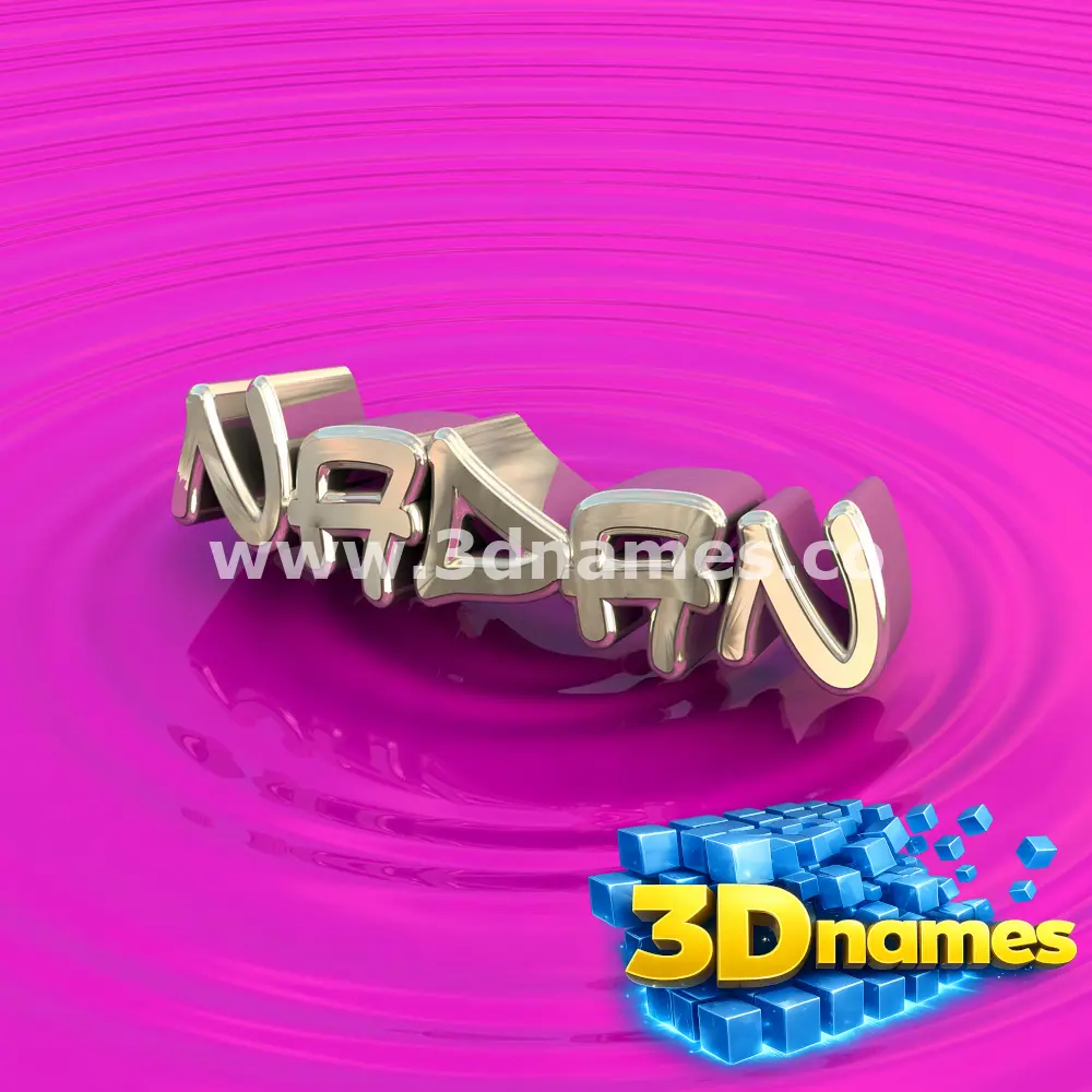 nadan in Pink Graffiti style - 3D name wallpaper