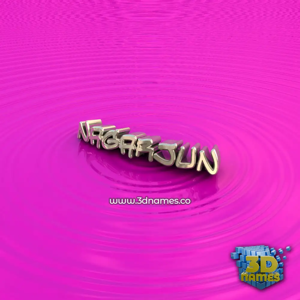 nagarjun in Pink Graffiti style - 3D name wallpaper