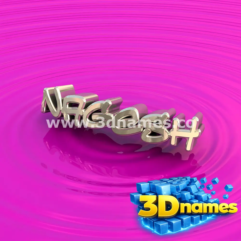 nagesh in Pink Graffiti style - 3D name wallpaper