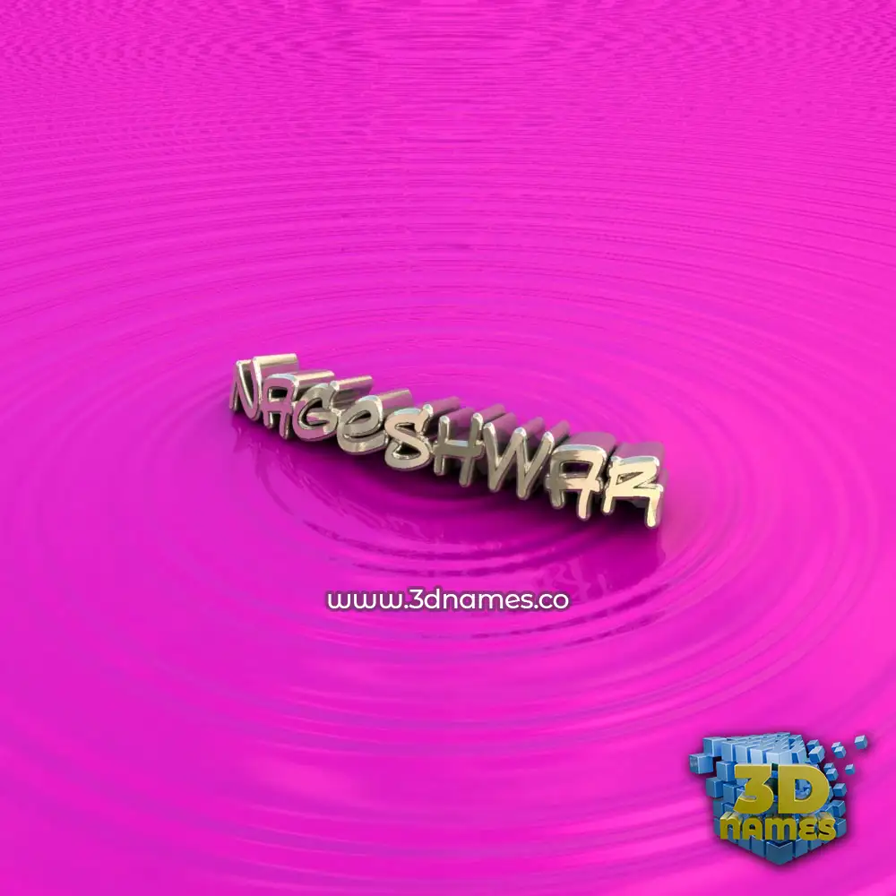 nageshwar in Pink Graffiti style - 3D name wallpaper