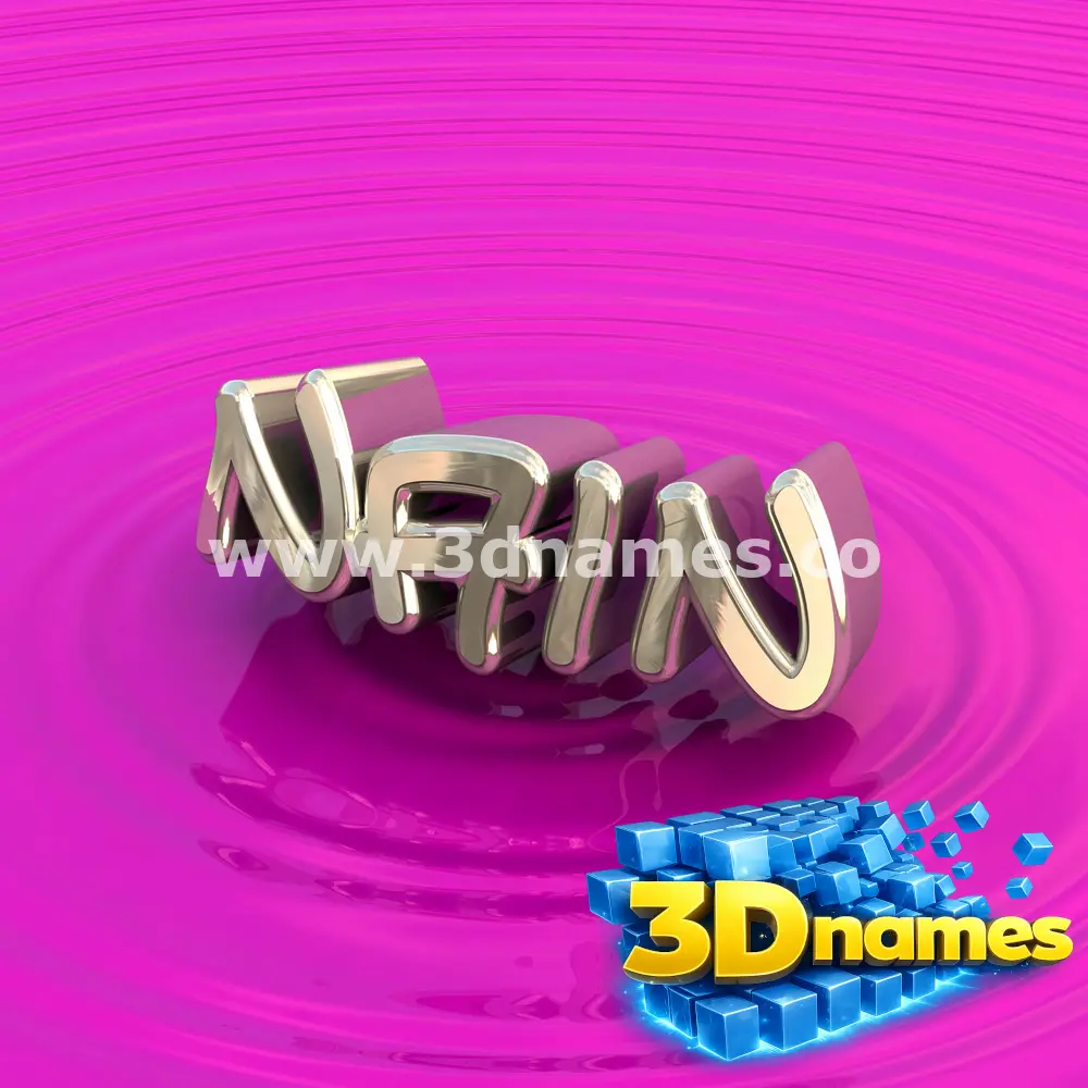 nain in Pink Graffiti style - 3D name wallpaper