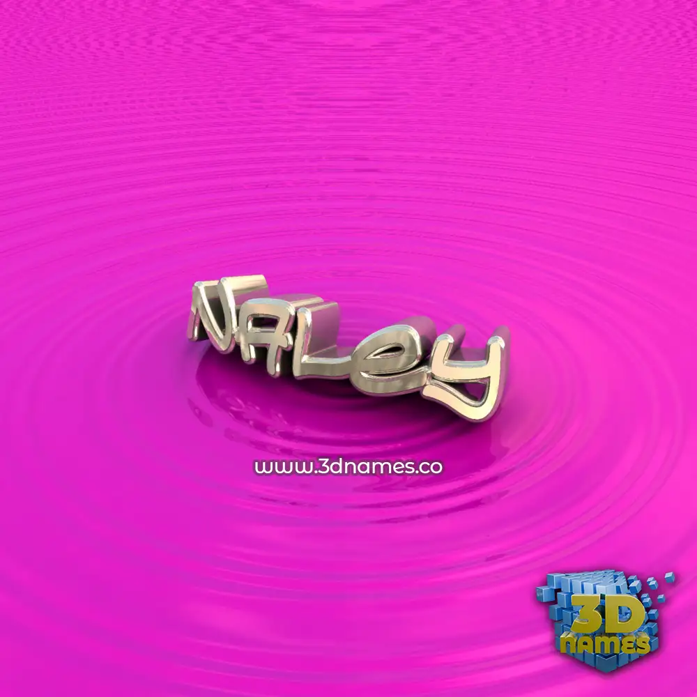 naley in Pink Graffiti style - 3D name wallpaper