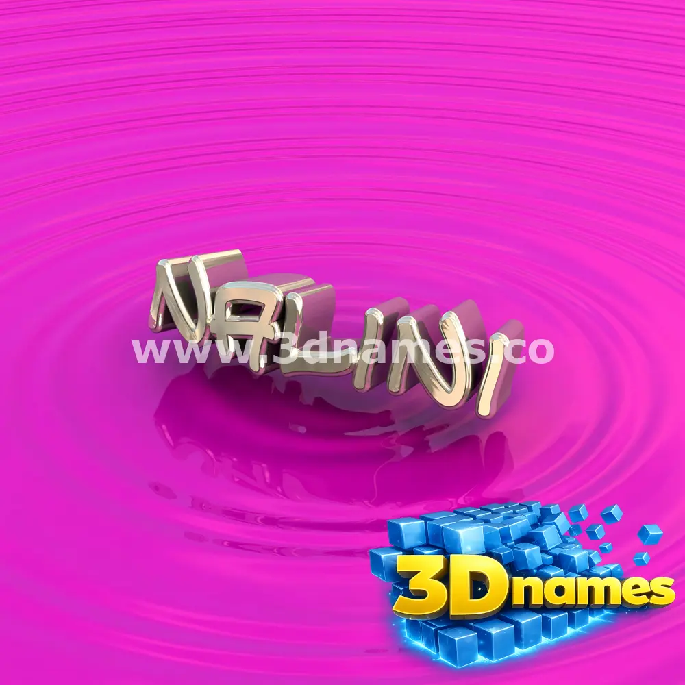 nalini in Pink Graffiti style - 3D name wallpaper