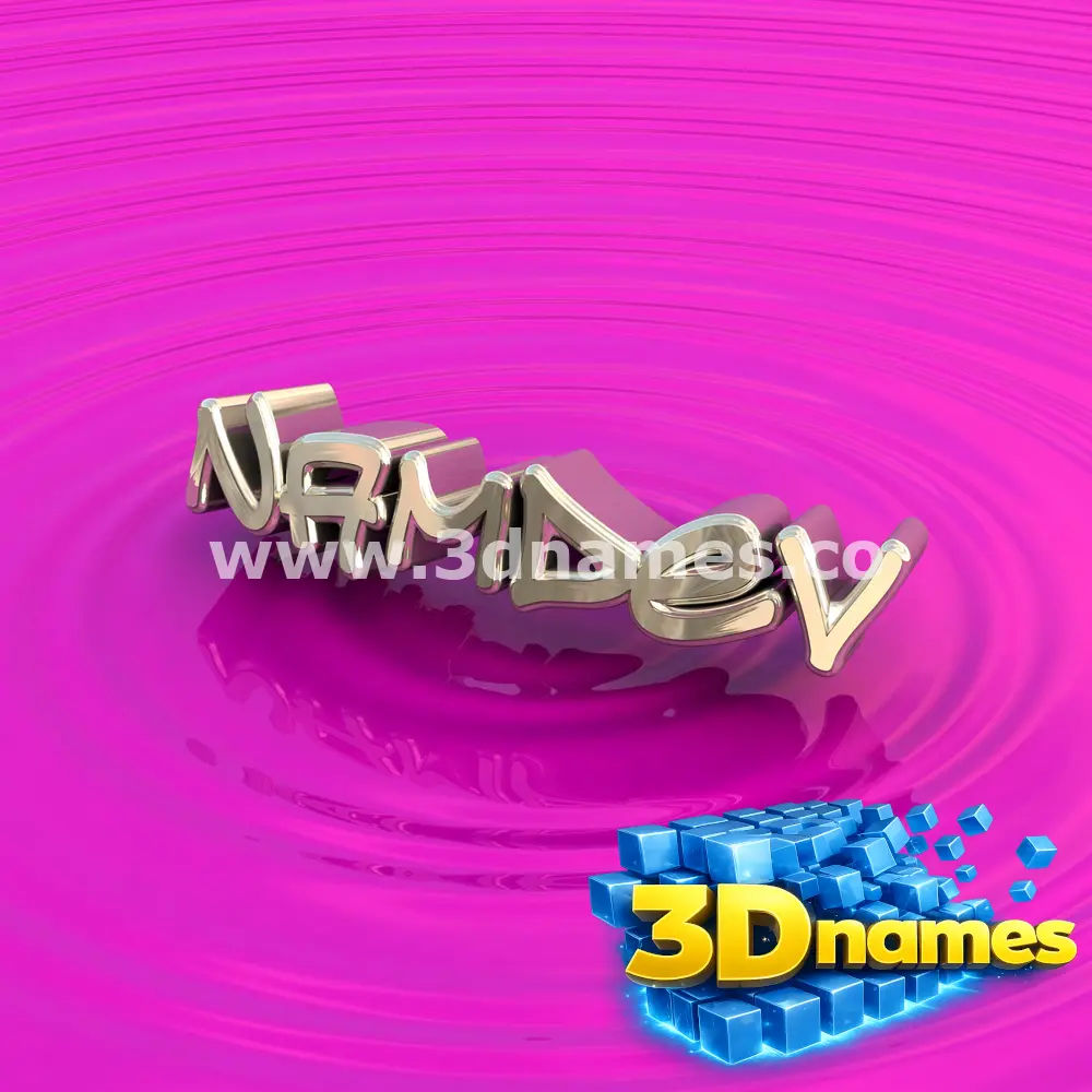 namdev in Pink Graffiti style - 3D name wallpaper