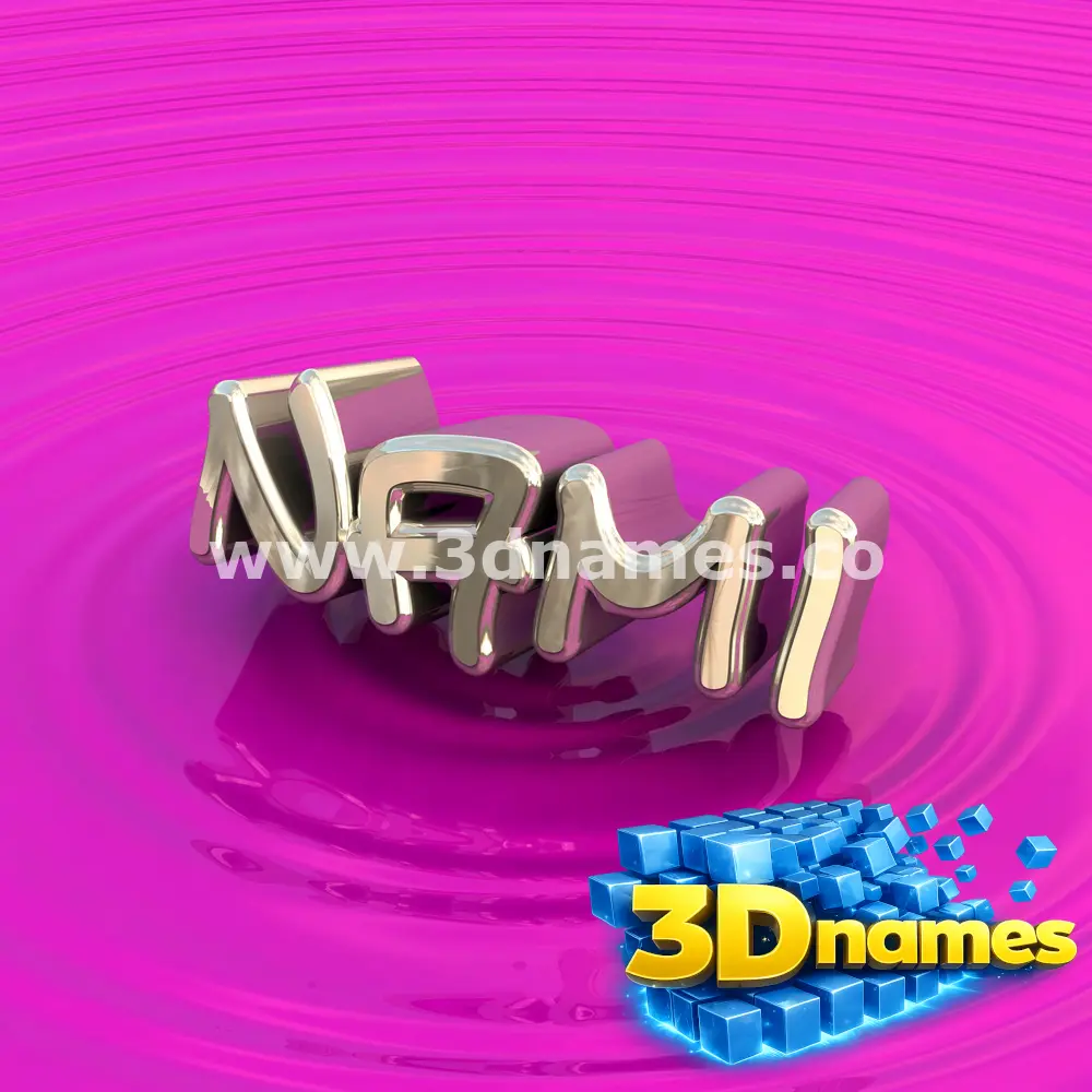 nami in Pink Graffiti style - 3D name wallpaper