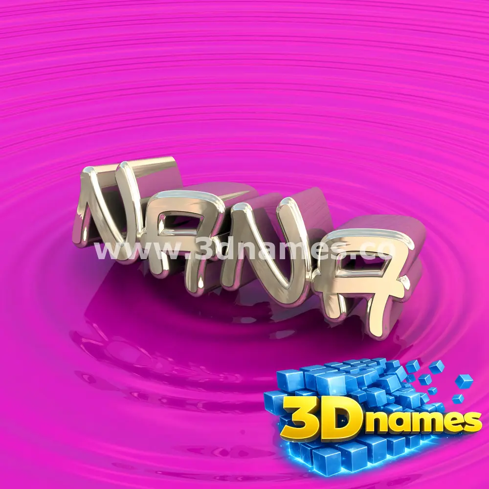 nana in Pink Graffiti style - 3D name wallpaper