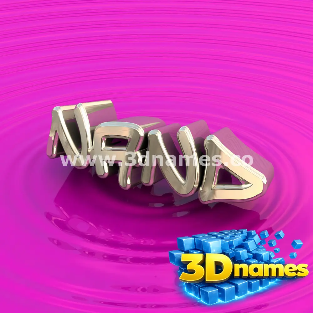 nand in Pink Graffiti style - 3D name wallpaper