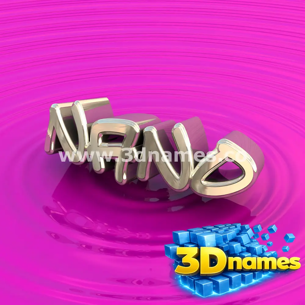 nano in Pink Graffiti style - 3D name wallpaper