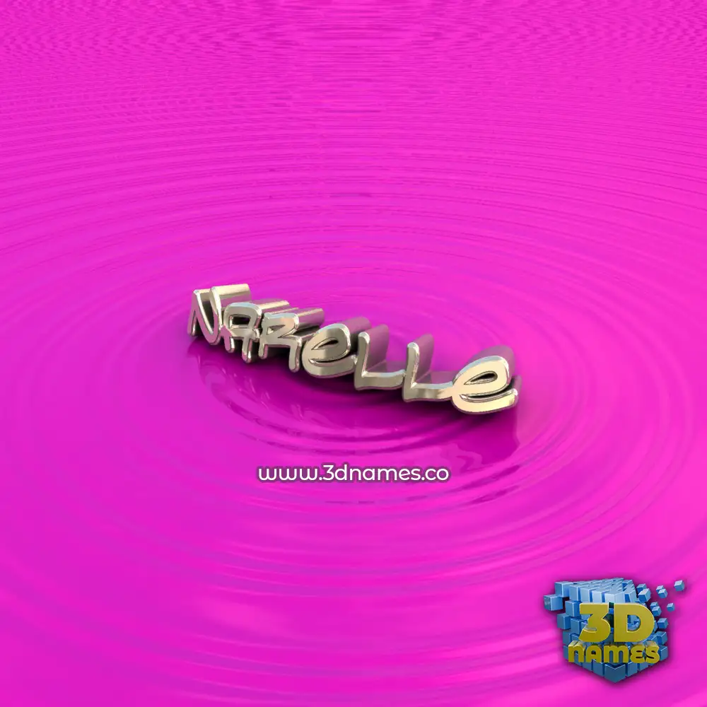 narelle in Pink Graffiti style - 3D name wallpaper