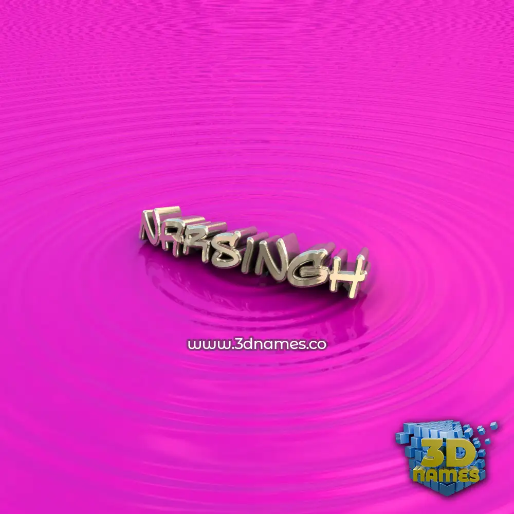 narsingh in Pink Graffiti style - 3D name wallpaper