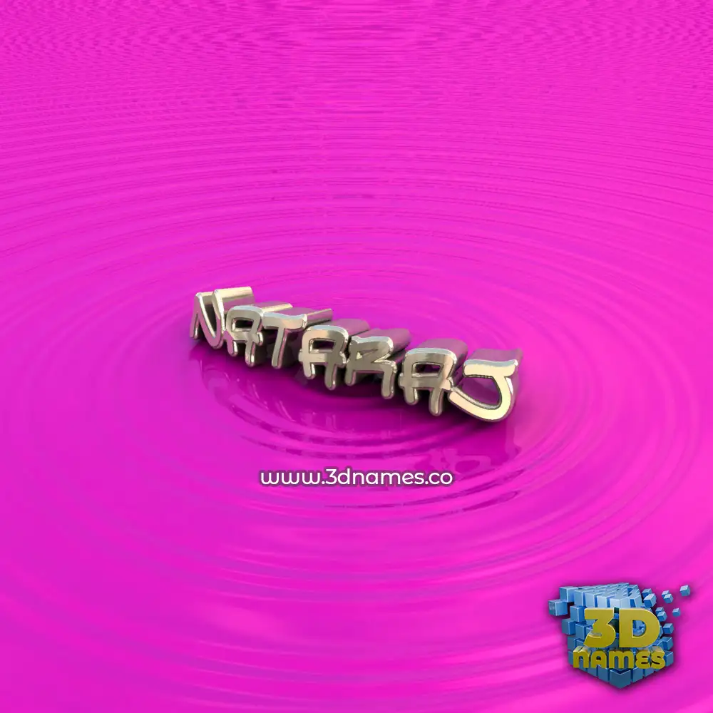 nataraj in Pink Graffiti style - 3D name wallpaper
