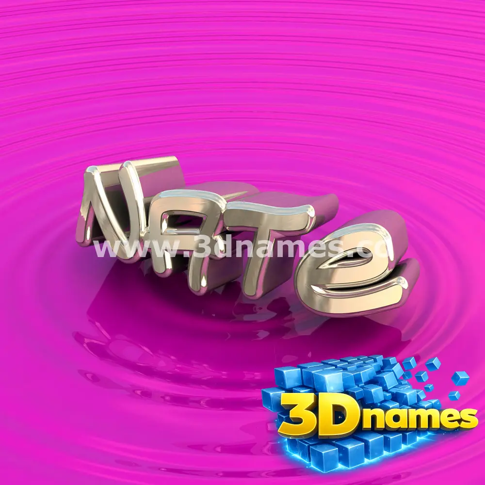nate in Pink Graffiti style - 3D name wallpaper