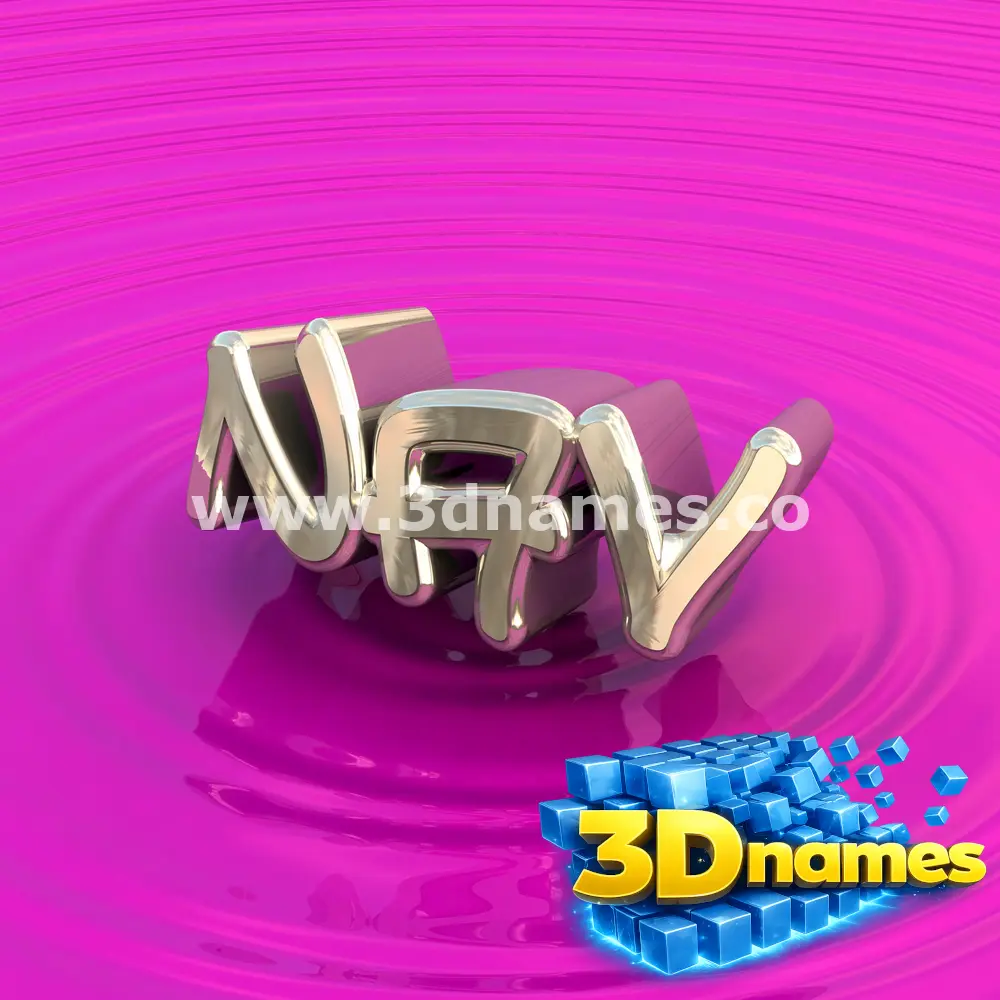 nav in Pink Graffiti style - 3D name wallpaper