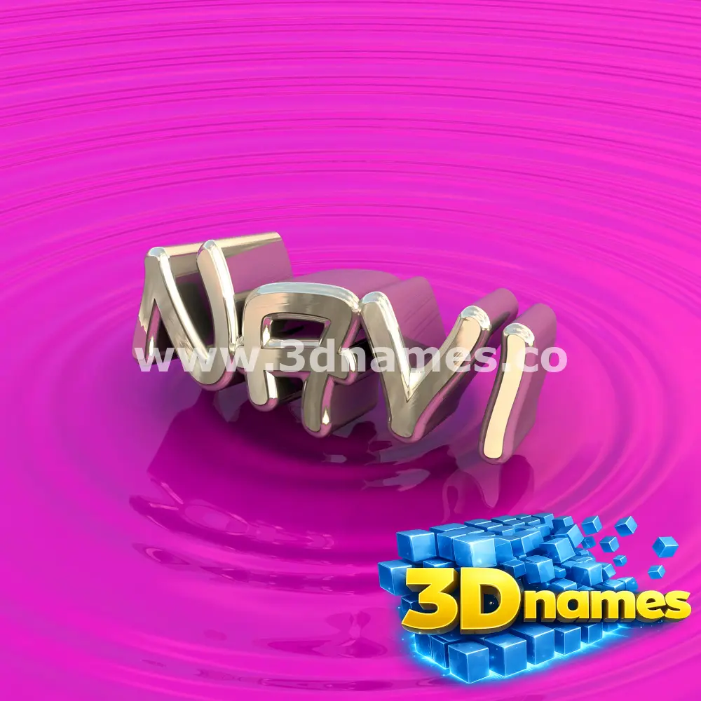 navi in Pink Graffiti style - 3D name wallpaper