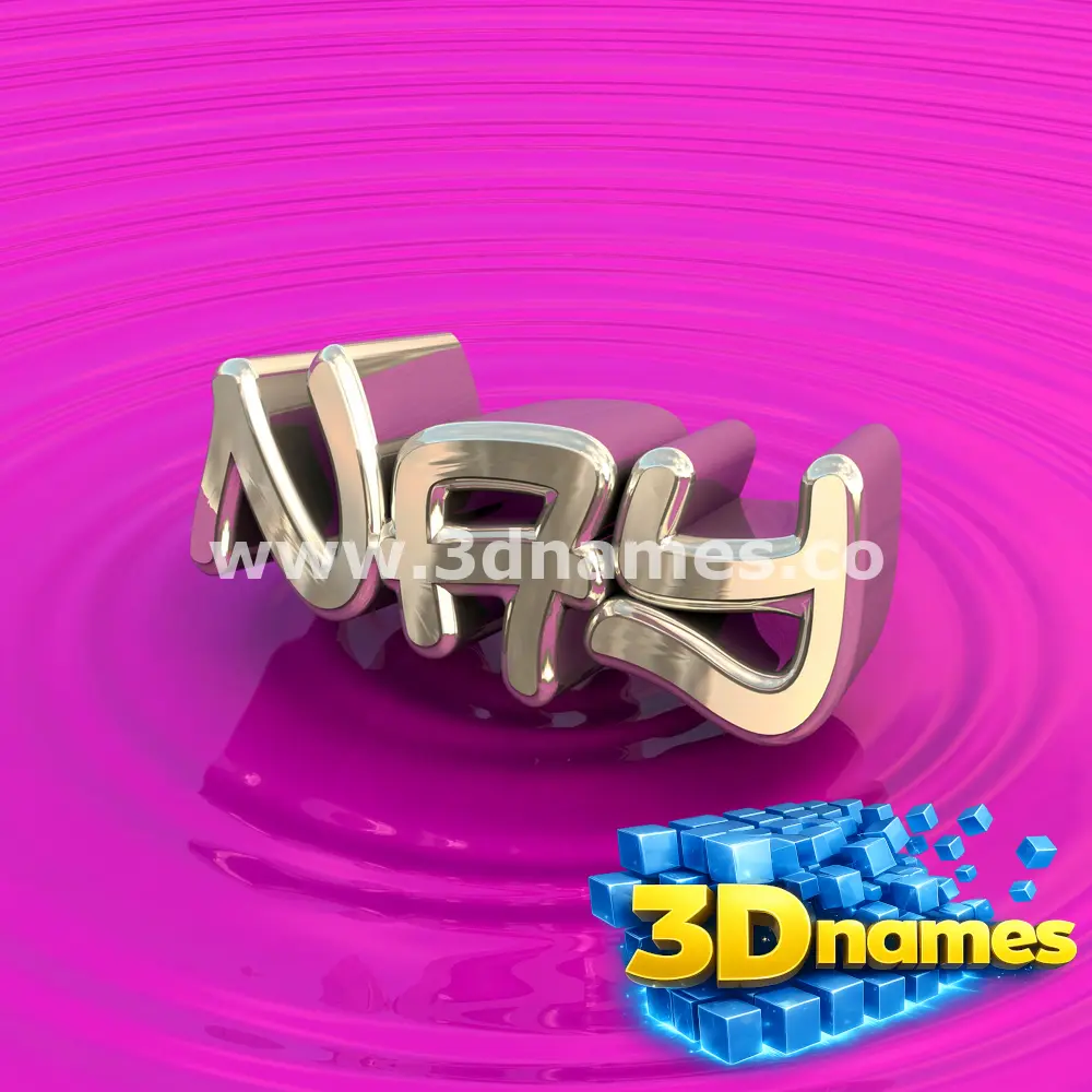 nay in Pink Graffiti style - 3D name wallpaper