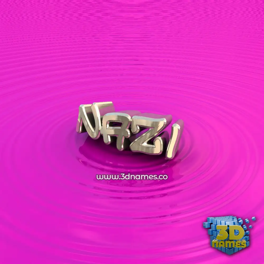 nazi in Pink Graffiti style - 3D name wallpaper