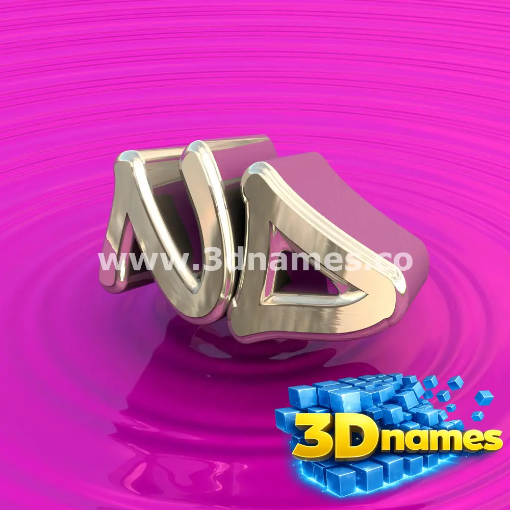 nd in Pink Graffiti style - 3D name wallpaper