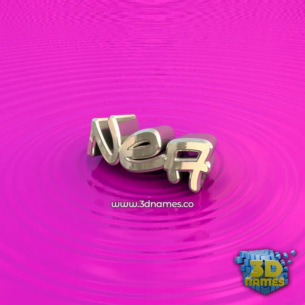 nea in Pink Graffiti style - 3D name wallpaper