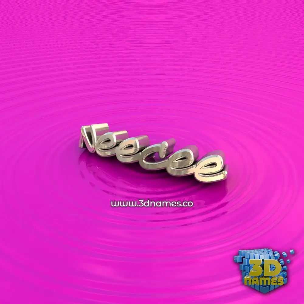 neecee in Pink Graffiti style - 3D name wallpaper