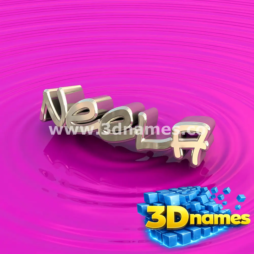 neela in Pink Graffiti style - 3D name wallpaper