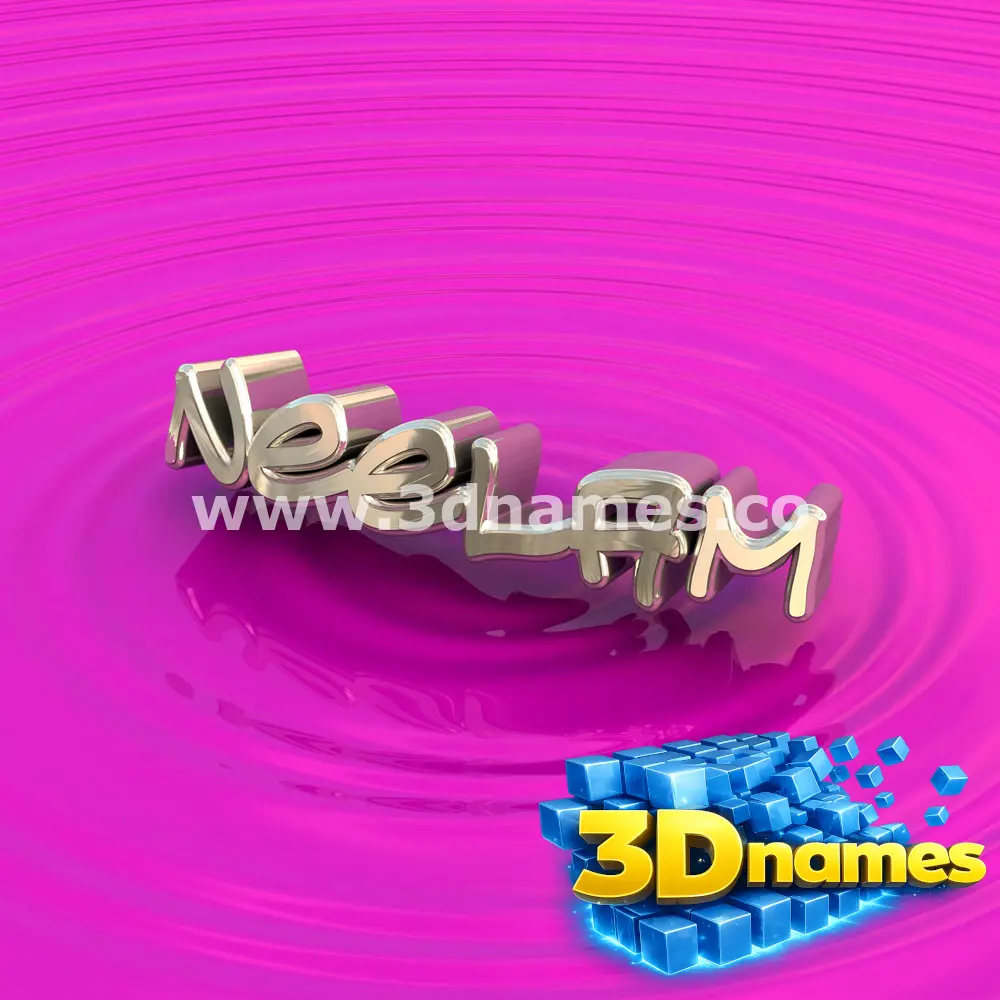 neelam in Pink Graffiti style - 3D name wallpaper