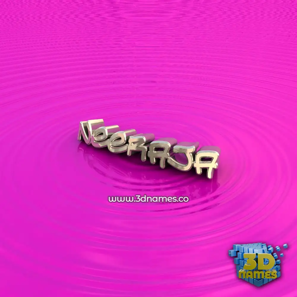 neeraja in Pink Graffiti style - 3D name wallpaper