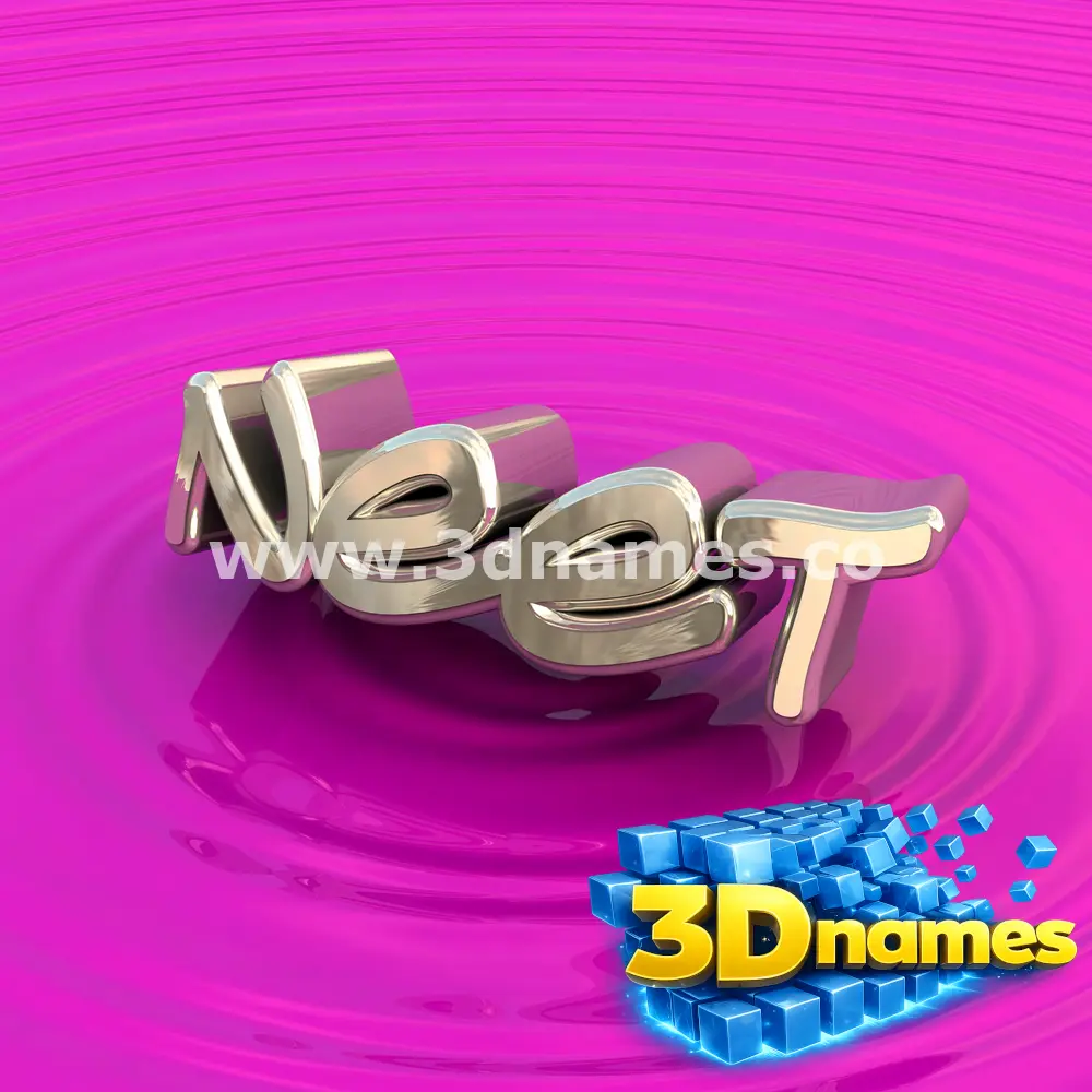neet in Pink Graffiti style - 3D name wallpaper