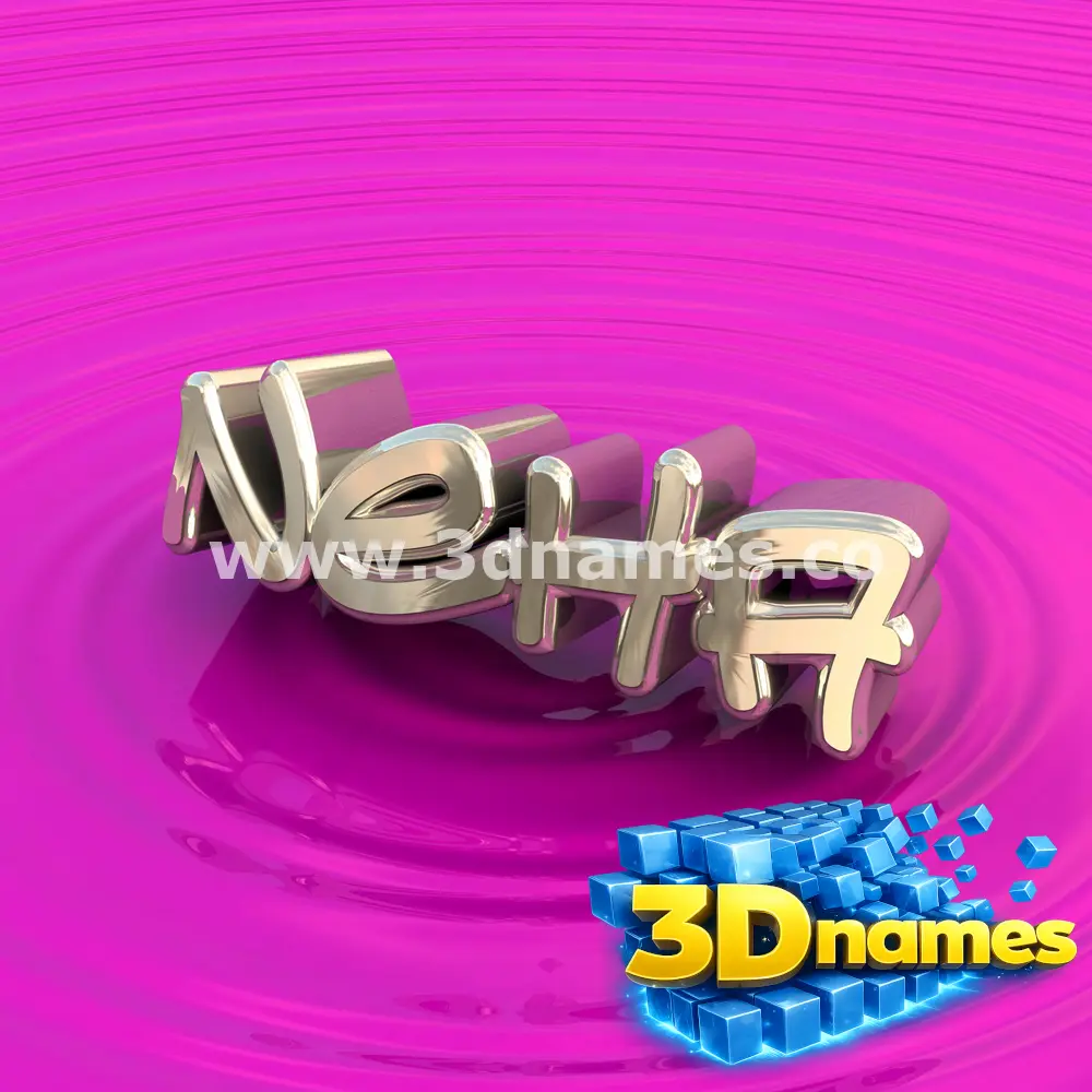neha in Pink Graffiti style - 3D name wallpaper