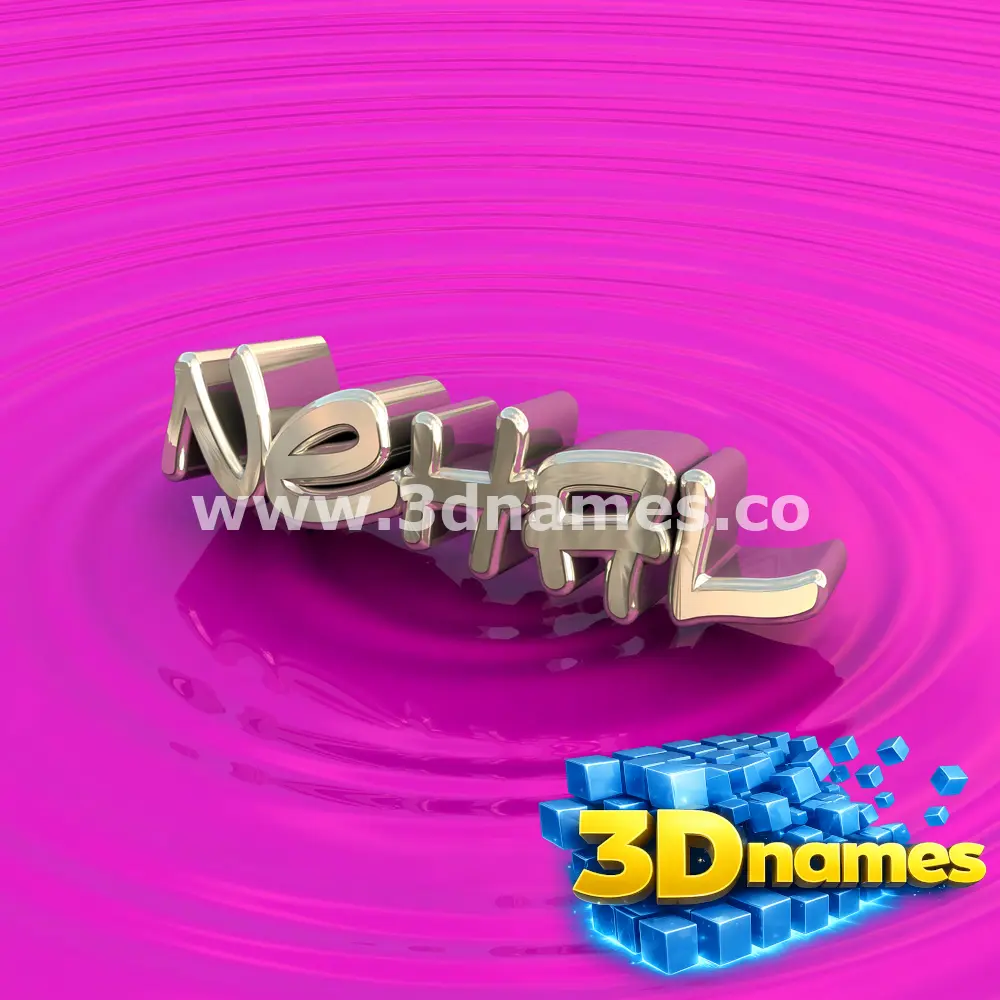 nehal in Pink Graffiti style - 3D name wallpaper