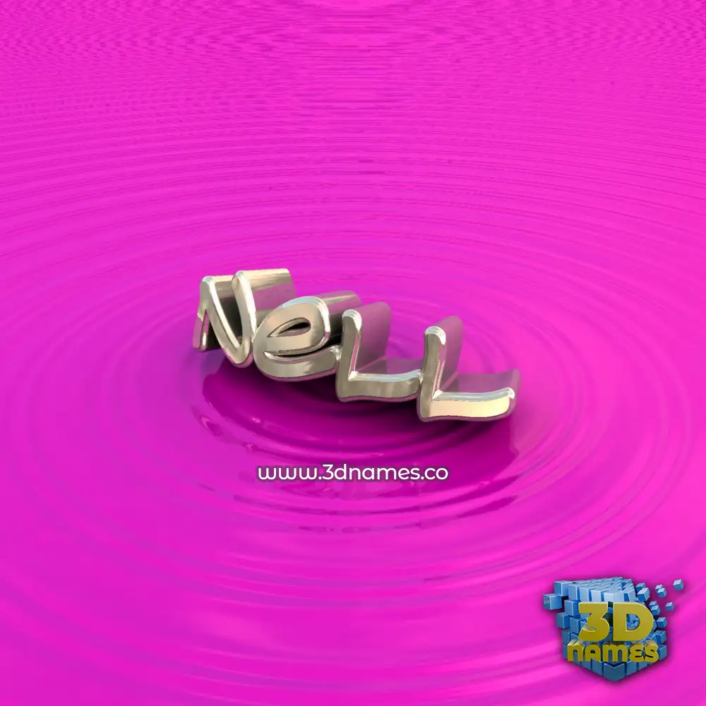 nell in Pink Graffiti style - 3D name wallpaper