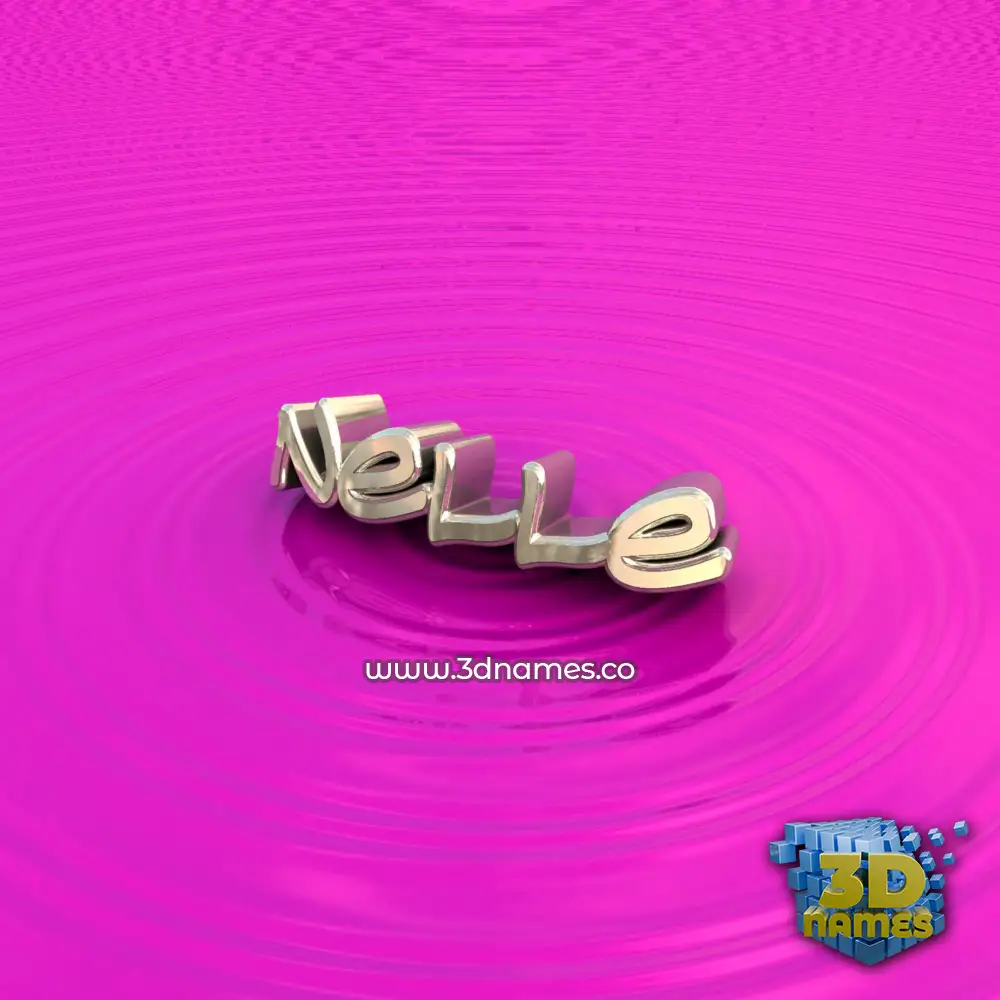 nelle in Pink Graffiti style - 3D name wallpaper